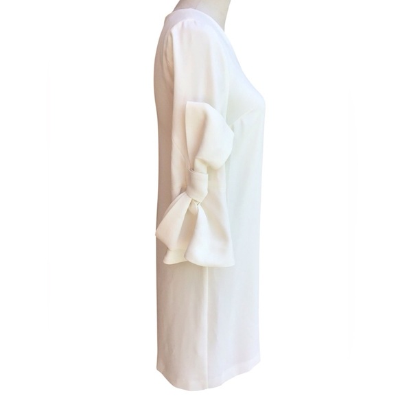 CeCe Women's Ivory Bow Sleeve Shift Dress - Picture 5 of 8